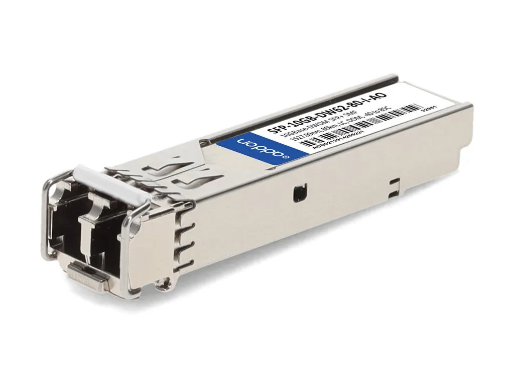 AddOn - SFP  transceiver module - 10GbE - 10GBase-DWDM - LC single-mode - up to 49.7 miles - channel: 62 - 1527.99 nm - TAA Compliant SFP-10GB-DW62-80-I-AO