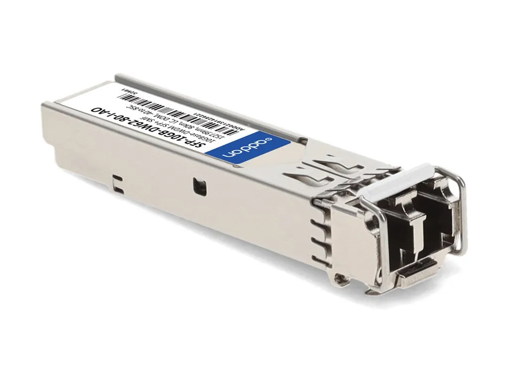 AddOn - SFP  transceiver module - 10GbE - 10GBase-DWDM - LC single-mode - up to 49.7 miles - channel: 62 - 1527.99 nm - TAA Compliant SFP-10GB-DW62-80-I-AO