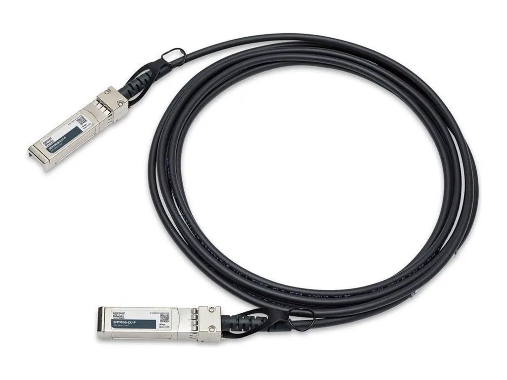 Approved Networks - 10GBase-CU direct attach cable - SFP  to SFP  - 3.3 ft - twinaxial - passive, solid DAC-SFP-10GE-1M-A