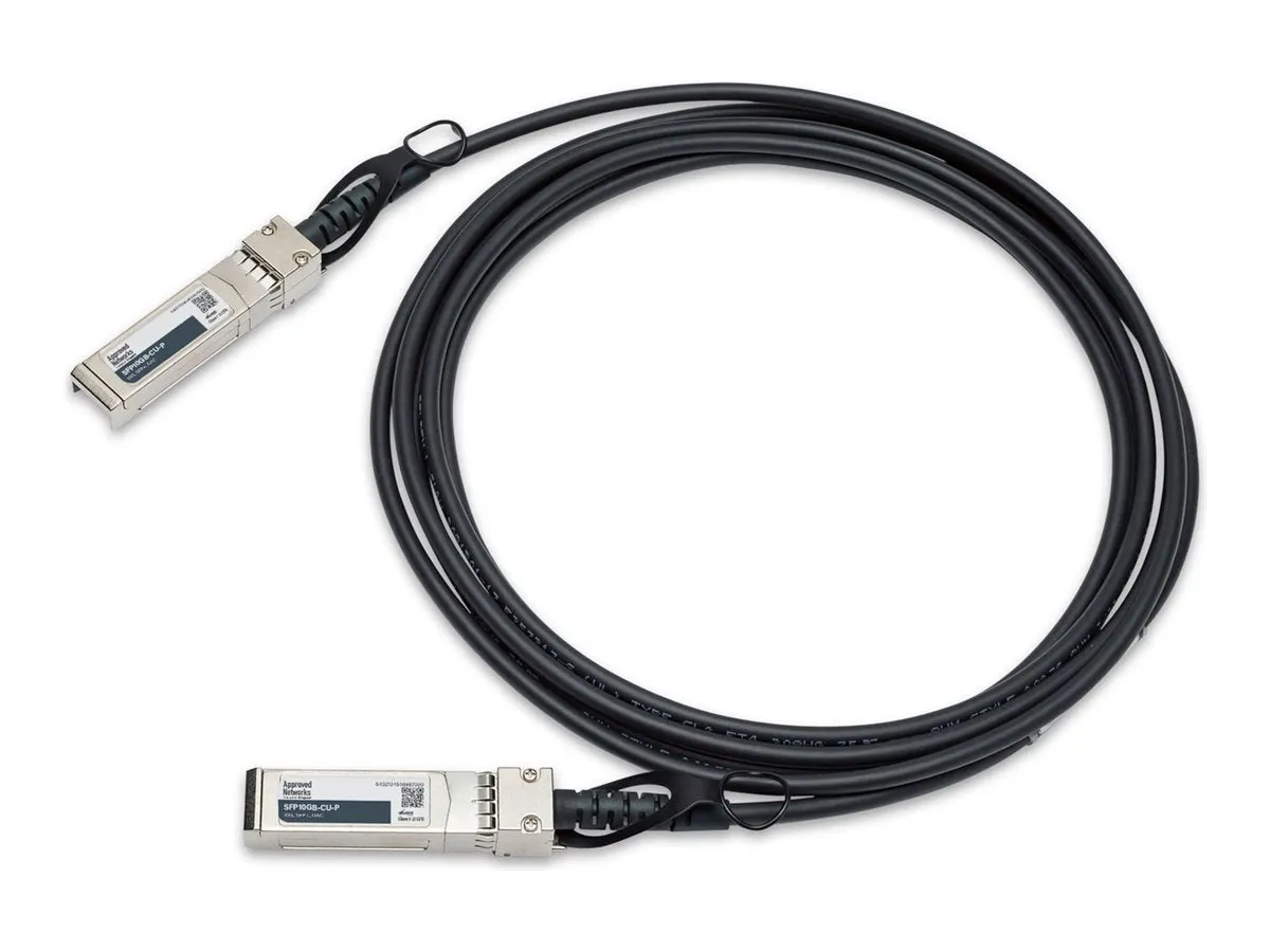 Approved Networks - 10GBase-CU direct attach cable - SFP  to SFP  - 3.3 ft - twinaxial - passive, solid DAC-SFP-10GE-1M-A
