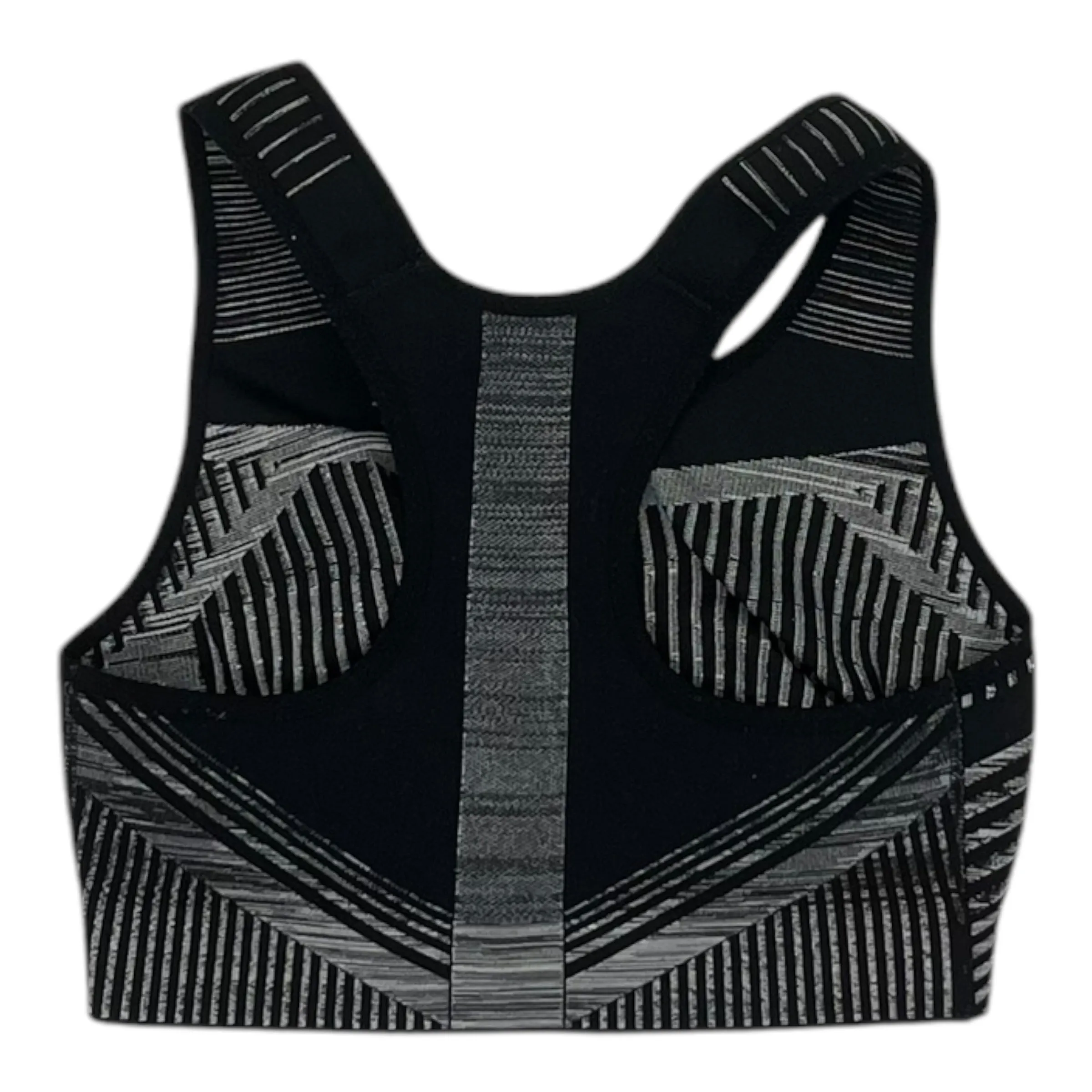 Athletic Bra By Nike Apparel In Black & Grey, Size:L