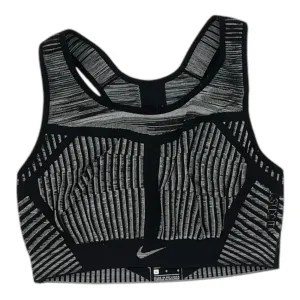 Athletic Bra By Nike Apparel In Black & Grey, Size:L