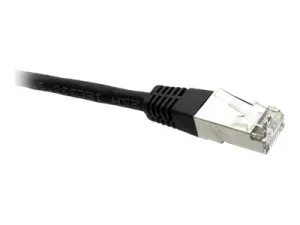 Black Box GigaTrue - Patch cable - RJ-45 (M) to RJ-45 (M) - 1.6 ft - SFTP - CAT 6 - halogen-free, molded, stranded - black EVE637-00M5