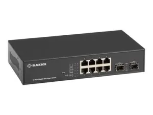 Black Box LGB700 Series - Switch - smart - 8 x 10/100/1000   2 x 100/1000 SFP - desktop LGB708A-R4