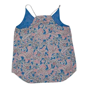 Blouse Sleeveless By Loft In Blue, Size:M