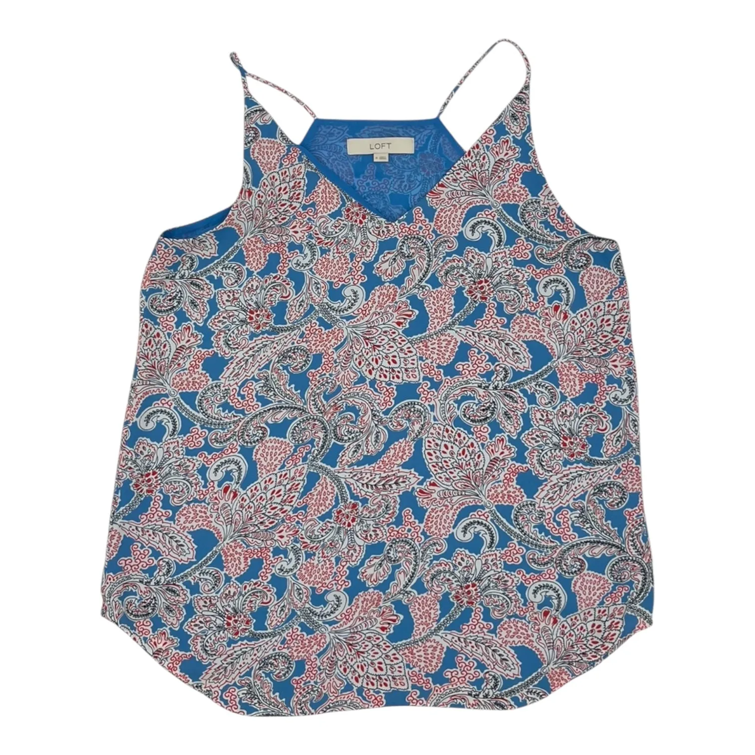 Blouse Sleeveless By Loft In Blue, Size:M