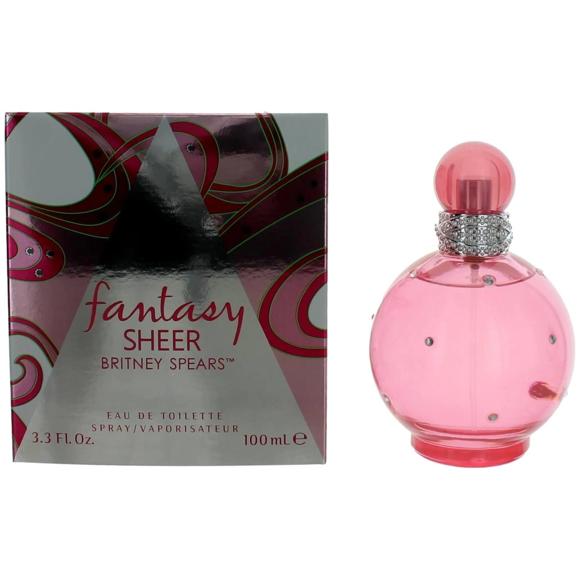 Britney Spears Women's EDT Spray - Fantasy Sheer with Floral Elegance, 3.3 oz