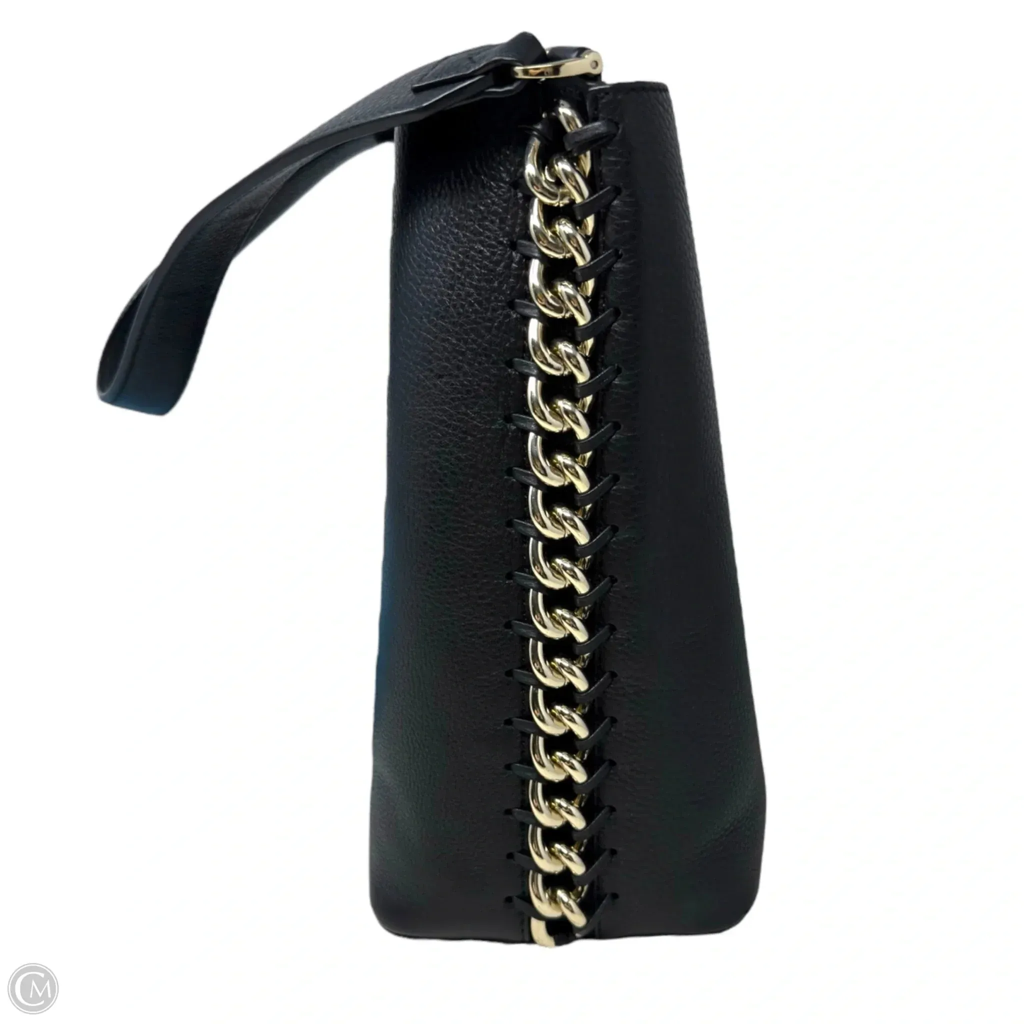 Chain Detail Handbag Leather By Antonio Melani, Size: Large