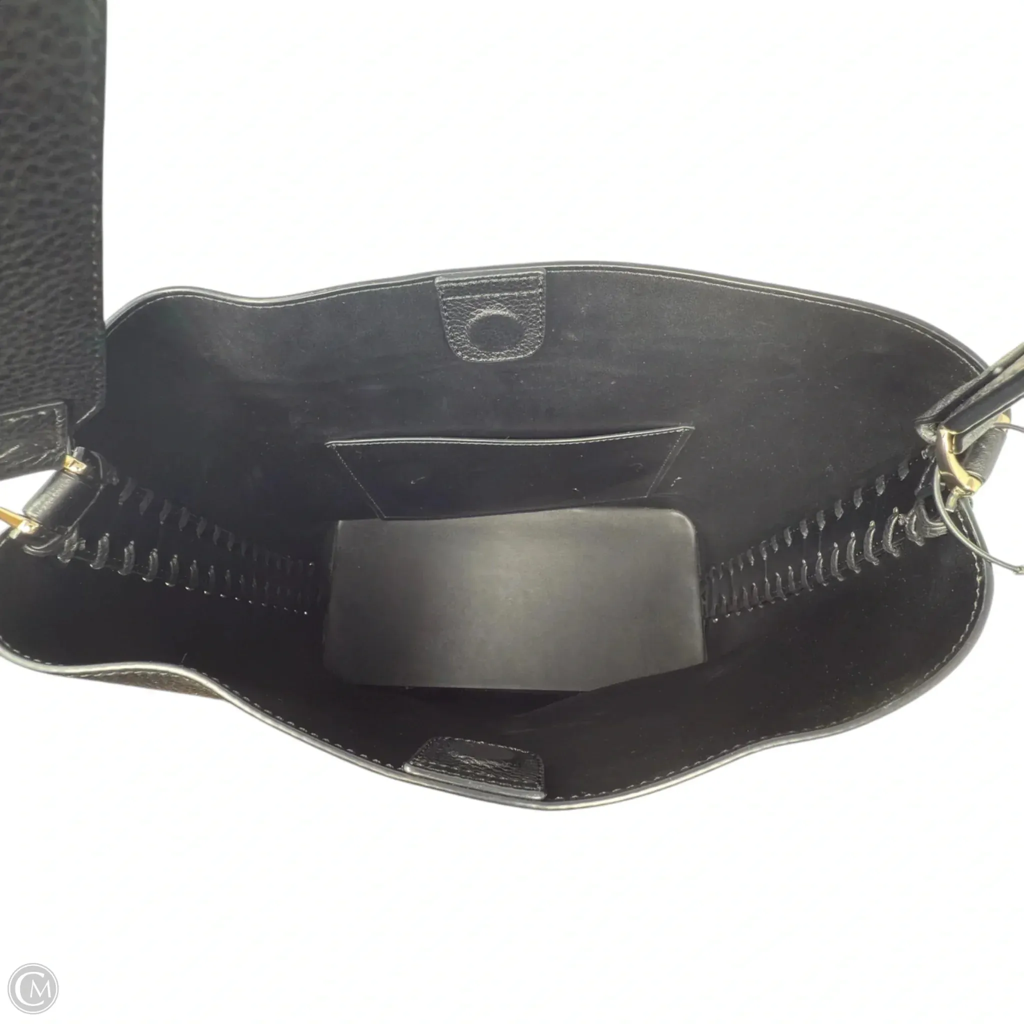 Chain Detail Handbag Leather By Antonio Melani, Size: Large