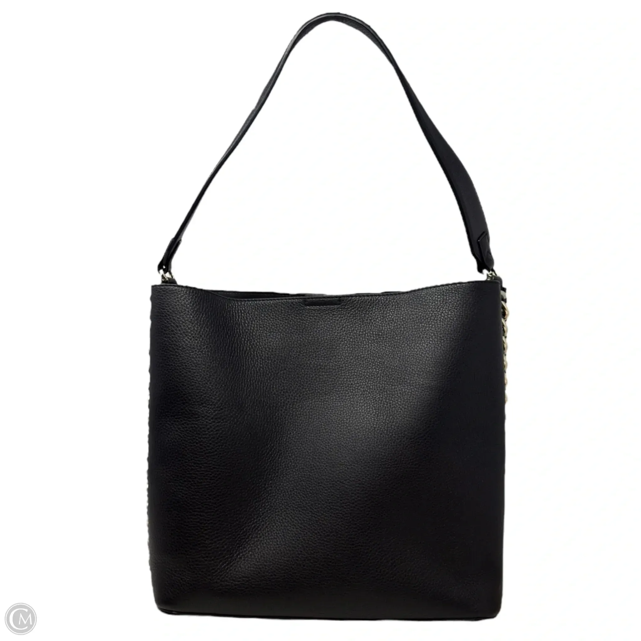 Chain Detail Handbag Leather By Antonio Melani, Size: Large