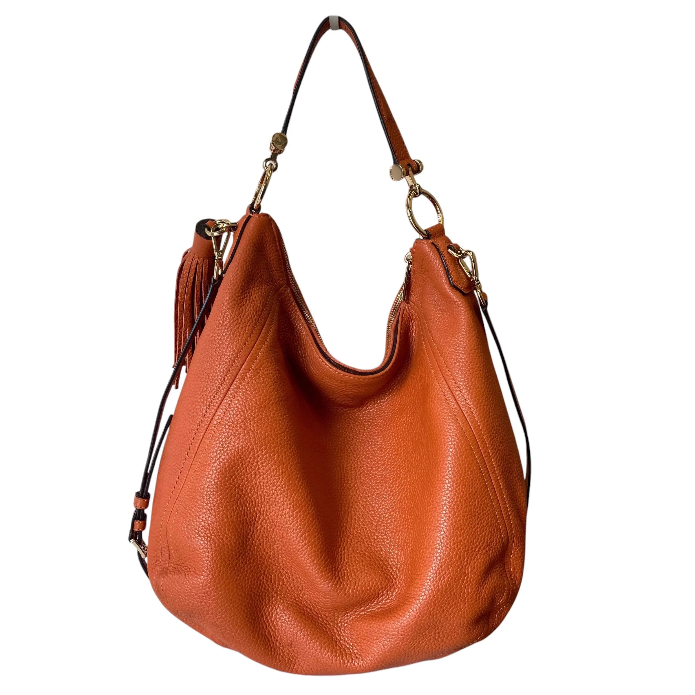 Crossbody Designer By Michael Kors In Orange, Size:Large