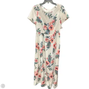 Dress Casual Maxi By Clothes Mentor In Cream, Size: M