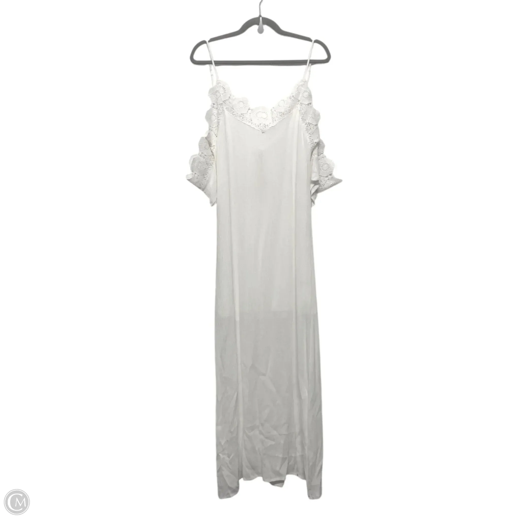 Dress Casual Maxi By Cmb In White, Size: M