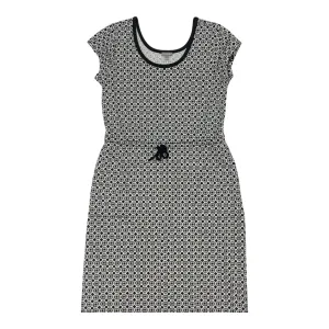 Dress Casual Maxi By Talbots In Black & White, Size:L