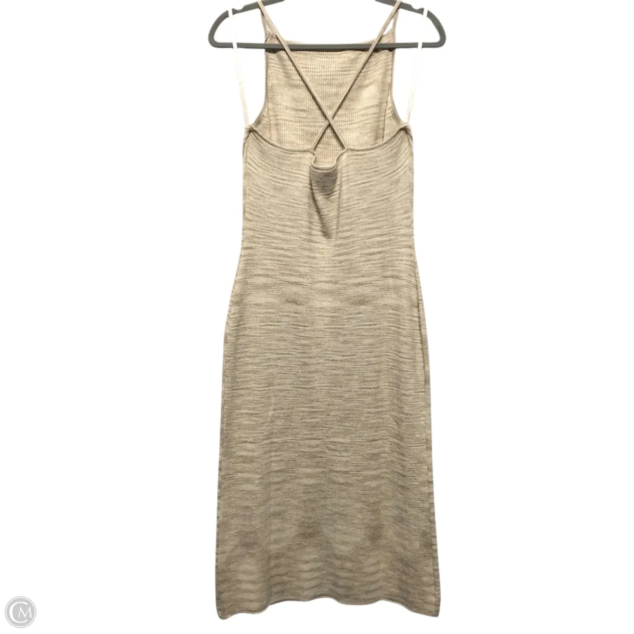 Dress Casual Midi By Banana Republic In Beige, Size: M