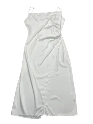 Dress Casual Midi By Clothes Mentor In White, Size:M