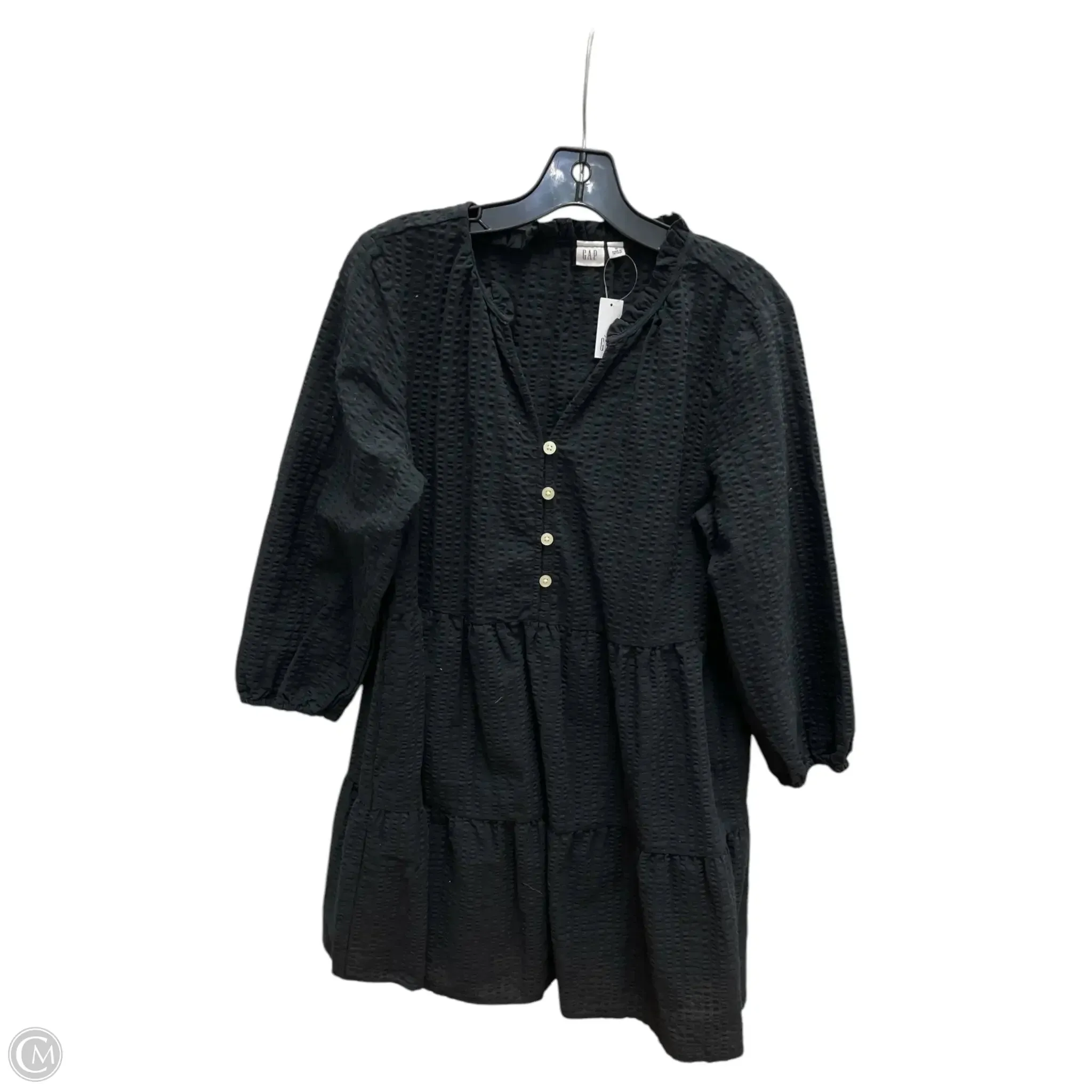 Dress Casual Midi By Gap In Black, Size: M