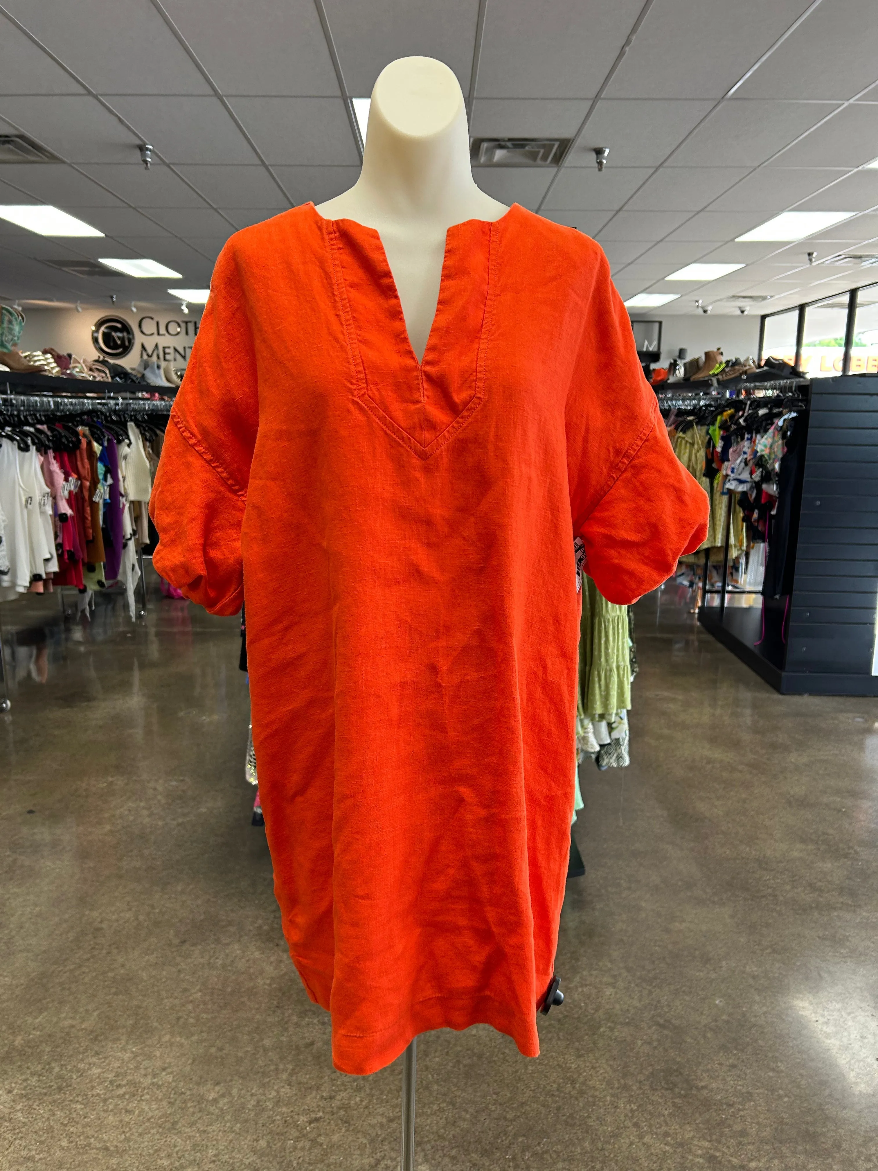 Dress Casual Short By Banana Republic In Orange, Size:S