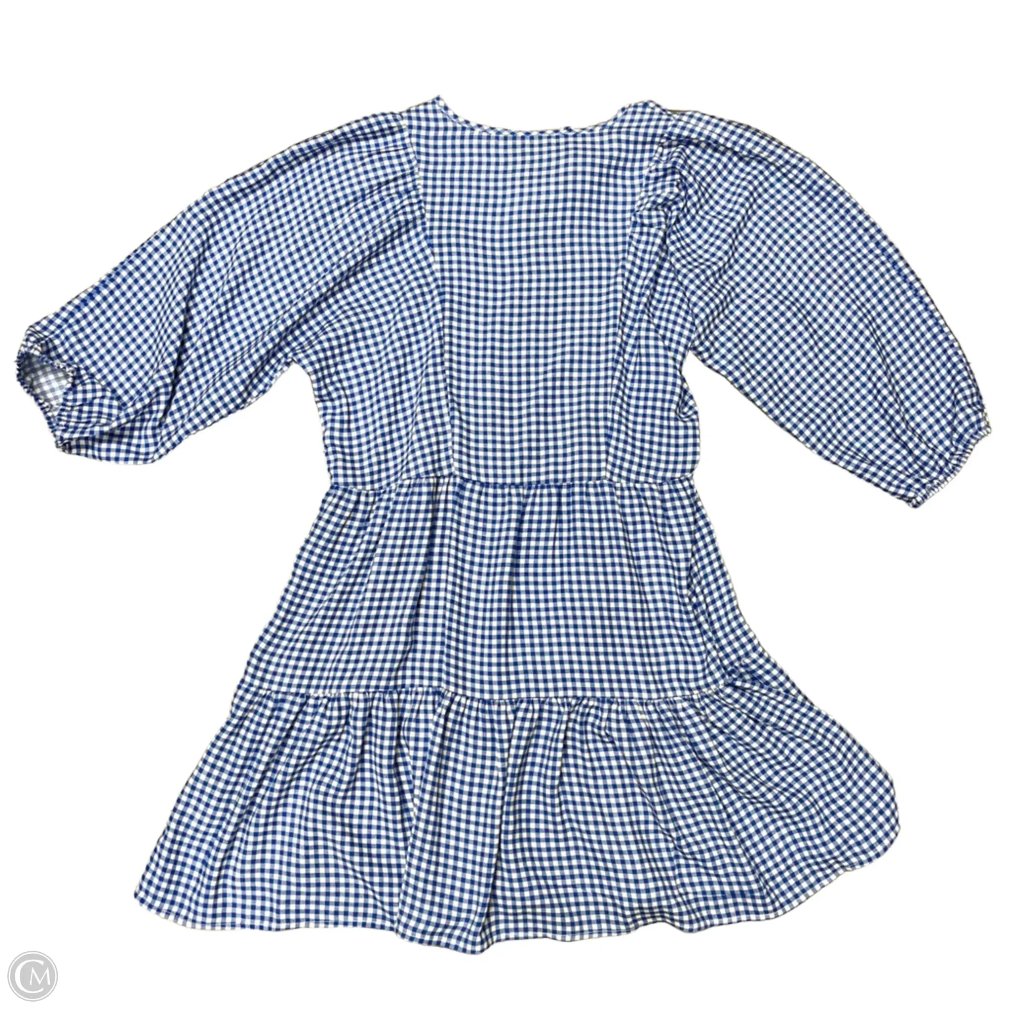 Dress Casual Short By Bobeau In Blue & White, Size: M