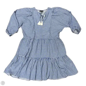 Dress Casual Short By Bobeau In Blue & White, Size: M