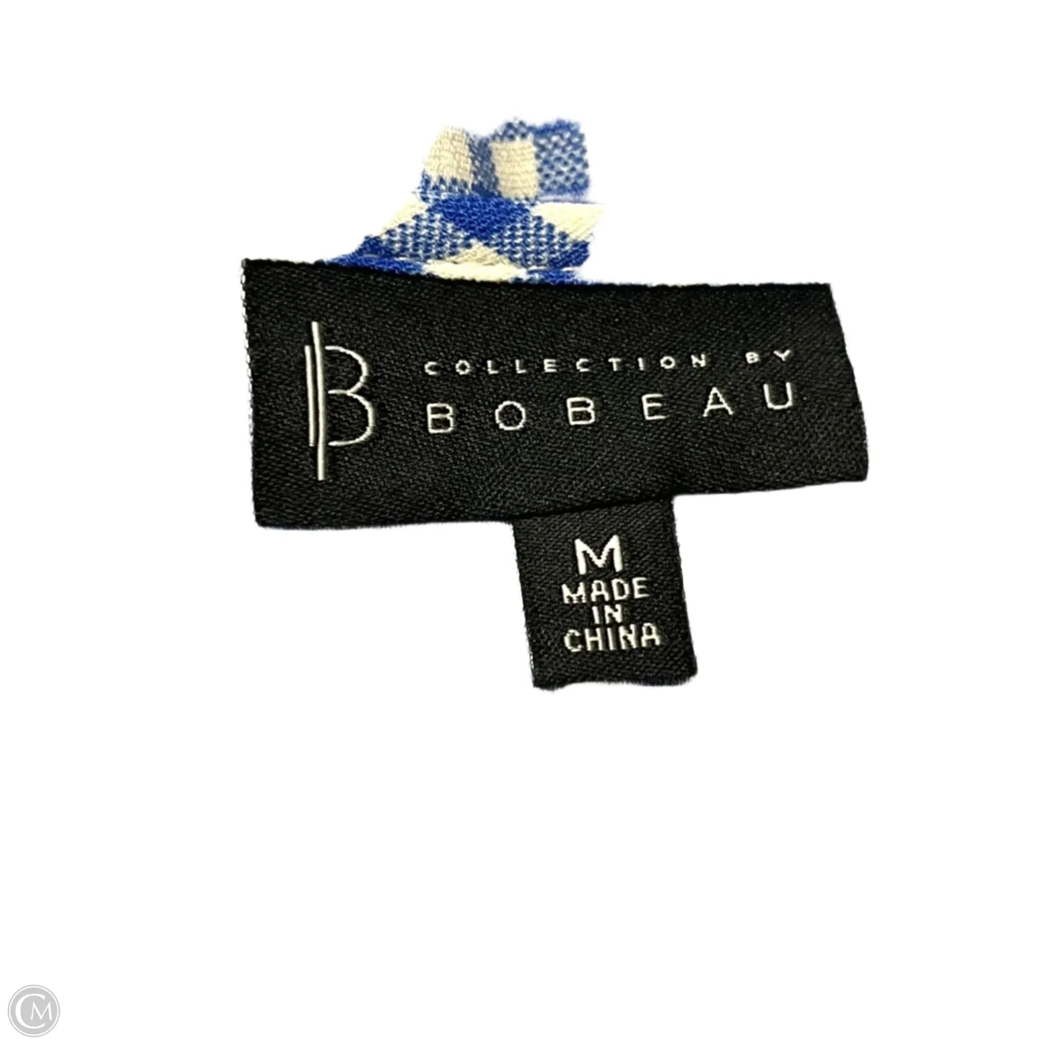 Dress Casual Short By Bobeau In Blue & White, Size: M