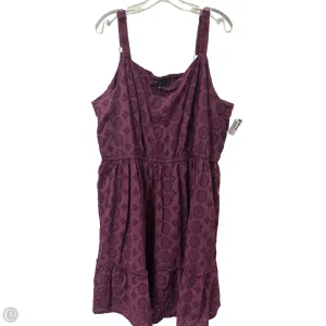 Dress Casual Short By Lane Bryant In Purple, Size: 3x