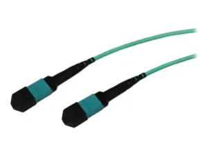 ENET - Crossover cable - MTP/MPO multi-mode (F) to MTP/MPO multi-mode (F) - 40 m - fiber optic - OM4 - aqua MTPF2XO-OM4-40M-ENC