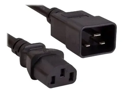 ENET - Power cable - power IEC 60320 C13 to IEC 60320 C20 - 250 V - 15 A - 15 ft C13C20-15F-ENC
