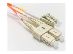 Fiber Cables Direct - Patch cable - LC Duplex multi-mode (M) to SC multi-mode (M) - 4 m - 0.1 in - fiber optic - duplex - 62.5 FCDUS53V147