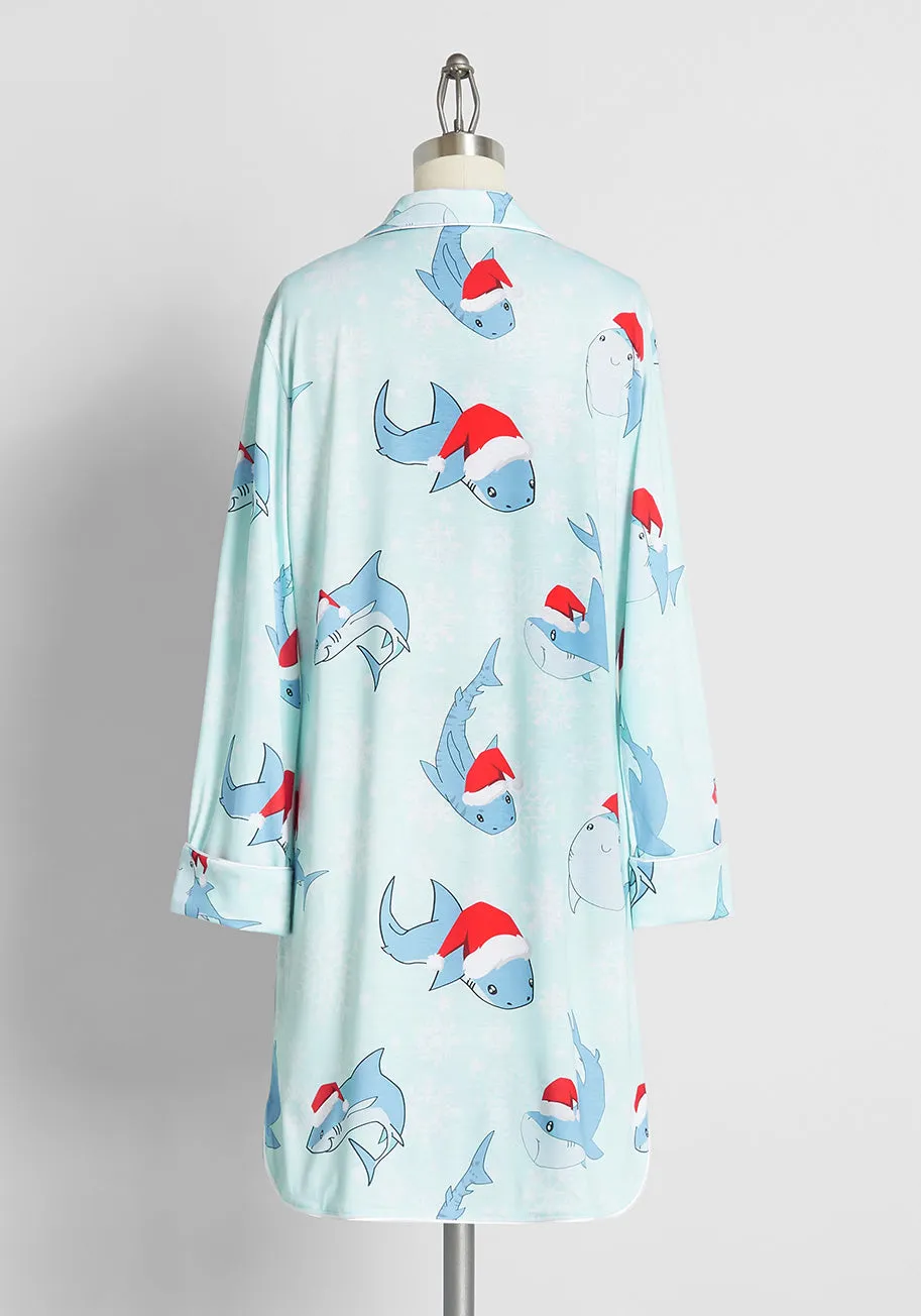 Fiercely Festive Sleep Shirt