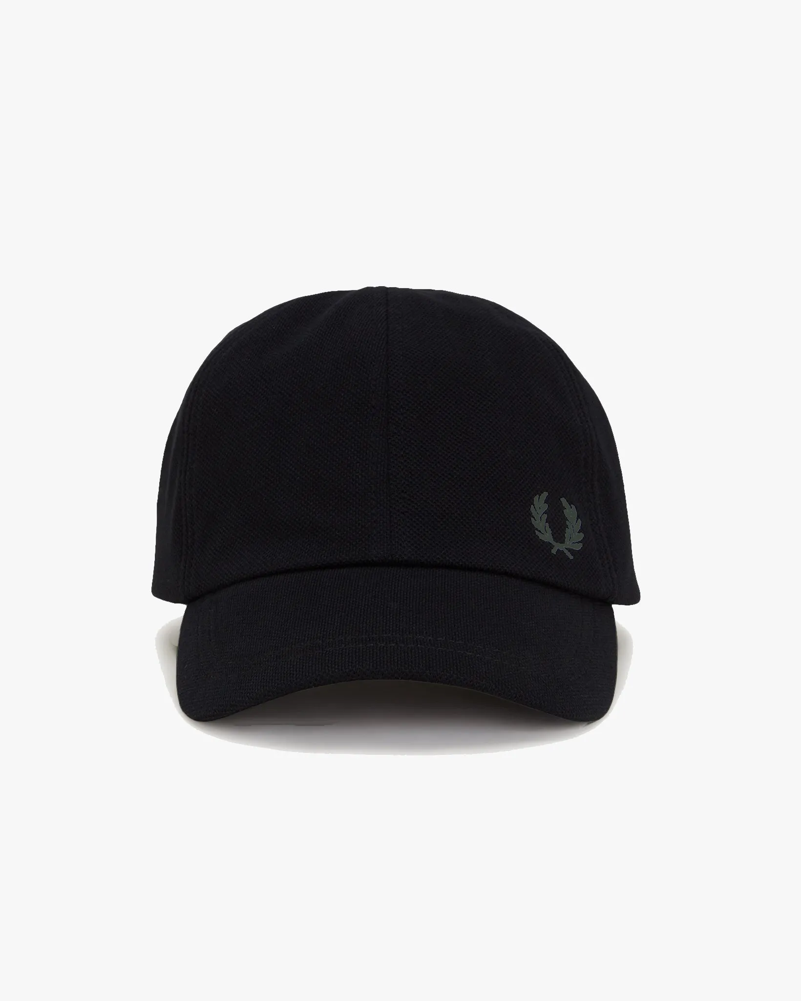 Fred Perry Classic Pique Cap - Black / Court Green