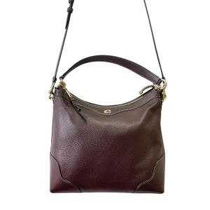 Handbag Designer By Coach In Maroon, Size:Large
