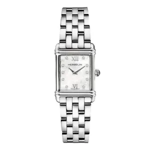 Herbelin Art Deco Ladies Mother of Pearl Zirconium Watch 17478B59