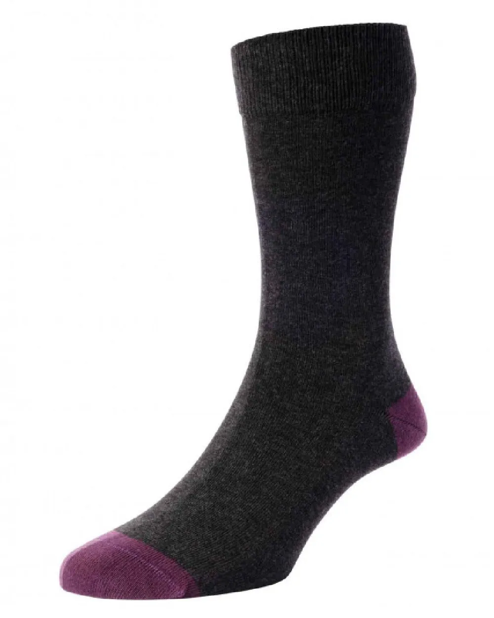HJ Hall Stripe and Plain Socks 3 Pair Pack