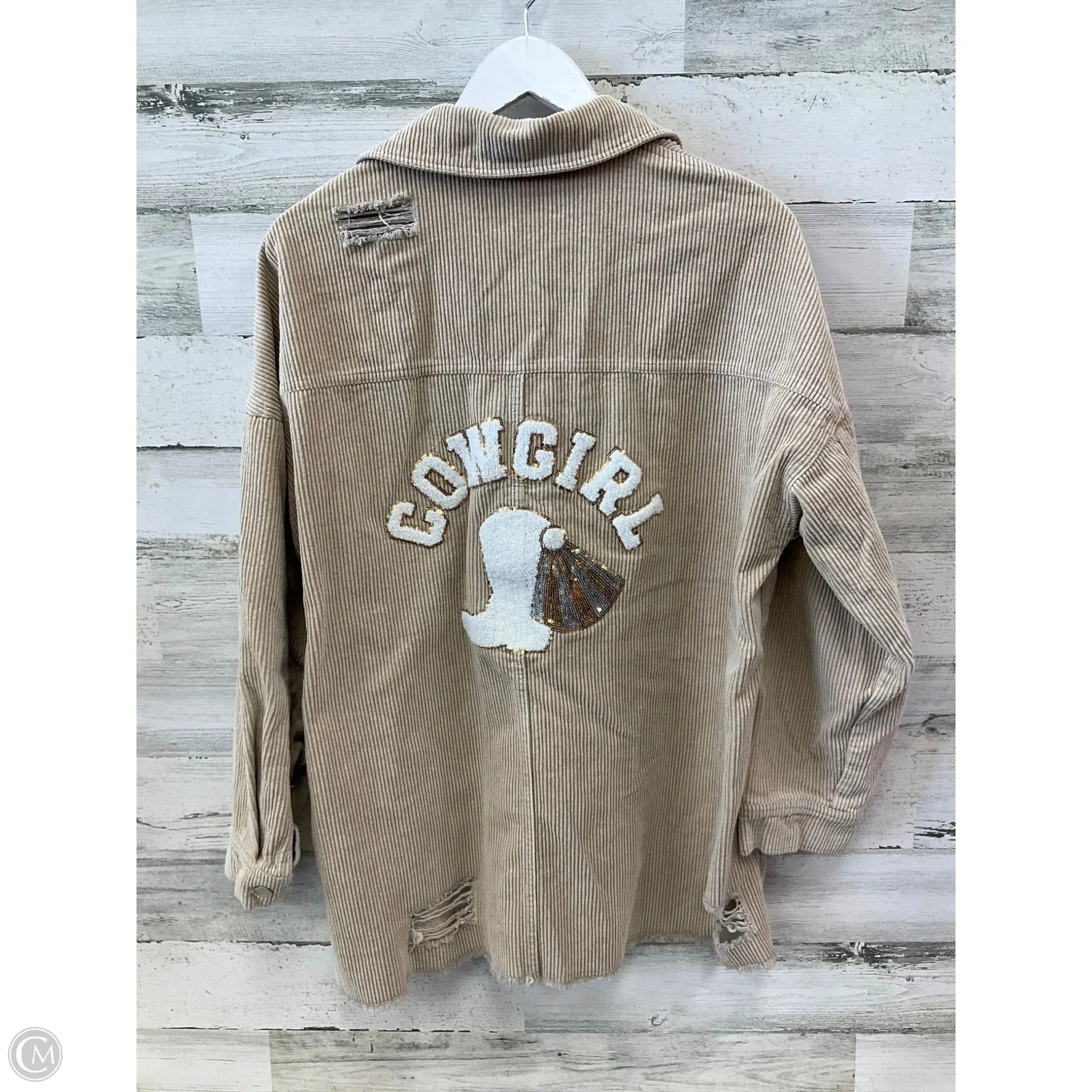 Jacket Other By Peach Love Cream California In Beige, Size: M
