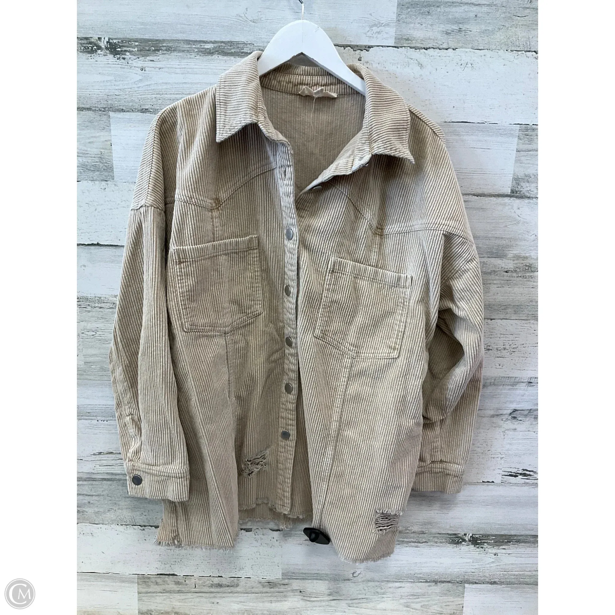 Jacket Other By Peach Love Cream California In Beige, Size: M