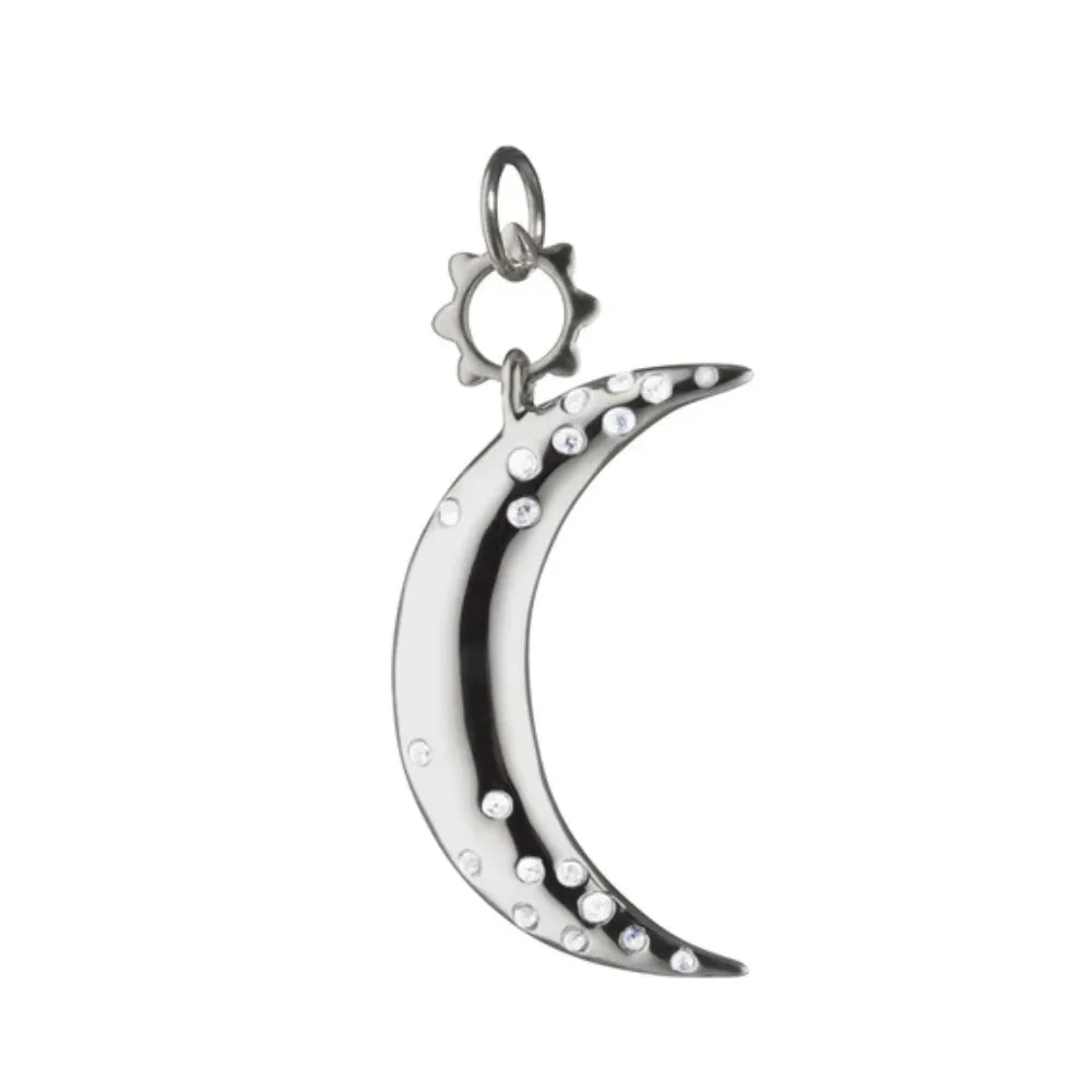 Monica Rich Kosann Dream Moon Charm with Sapphires
