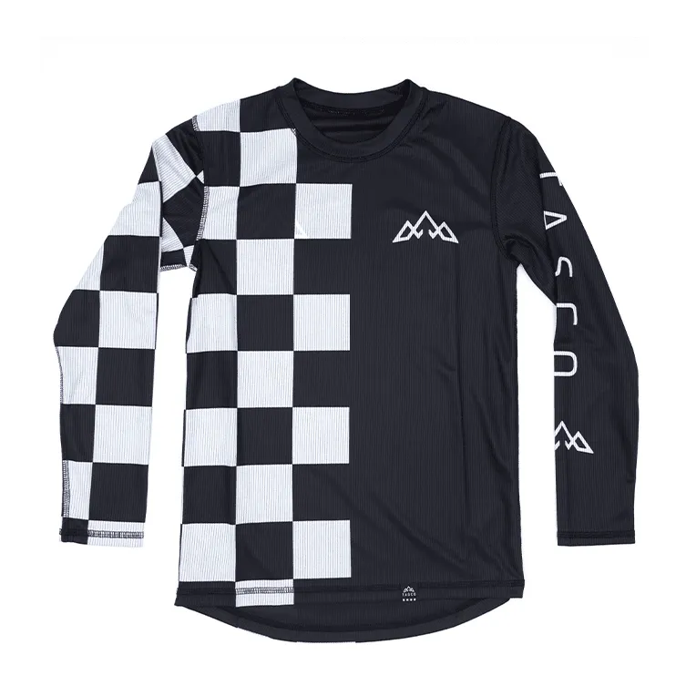Mullet Reversible Ride Jersey (L/S) - Checkmate (Youth)