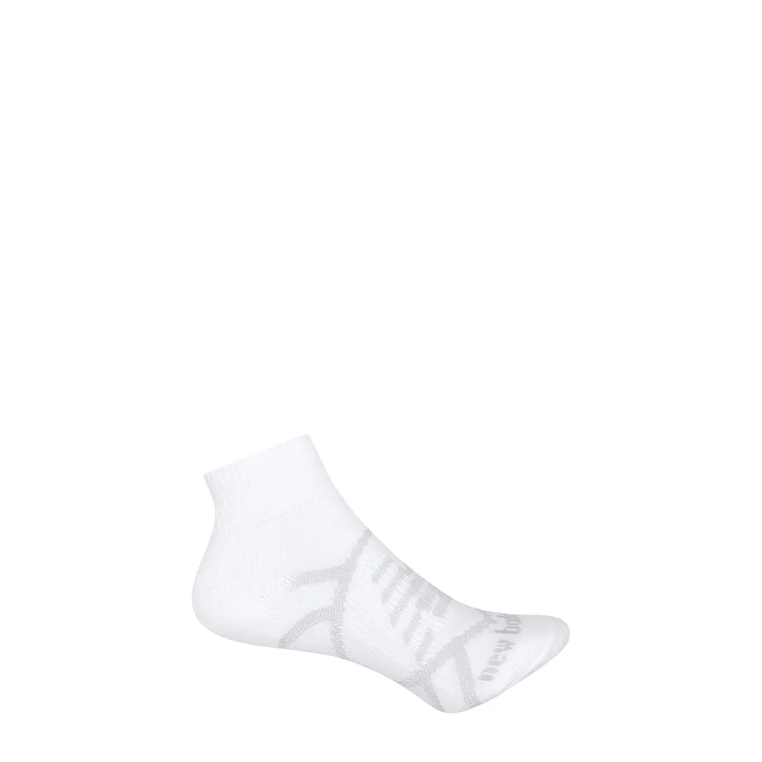 New Balance - Kids' Performance 3 Pack Quarter Socks (LAS67633 WT)