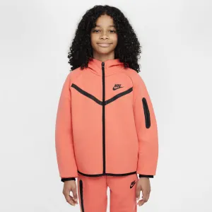 Nike Junior Girls' Tech Fleece Full Zip Hoodie Magic Ember /