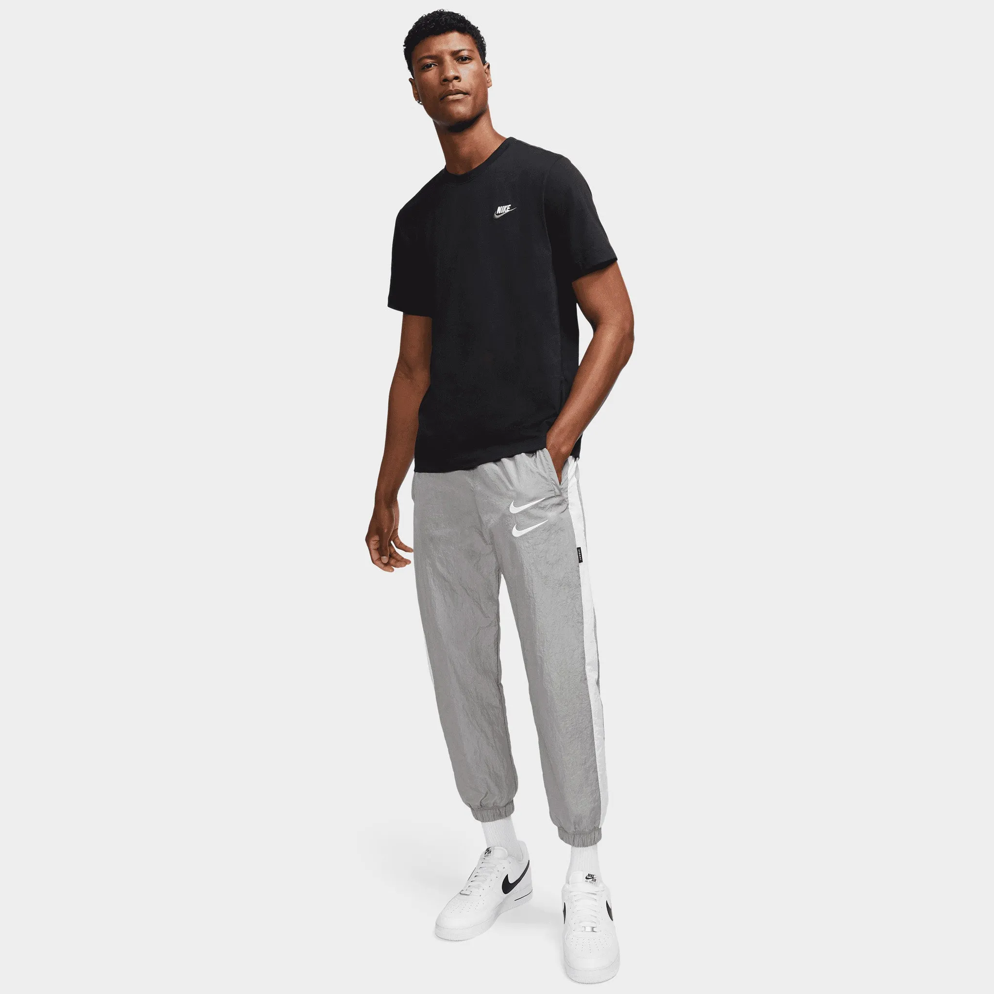 Nike Sportswear Club T-shirt Black / White - Dark Grey
