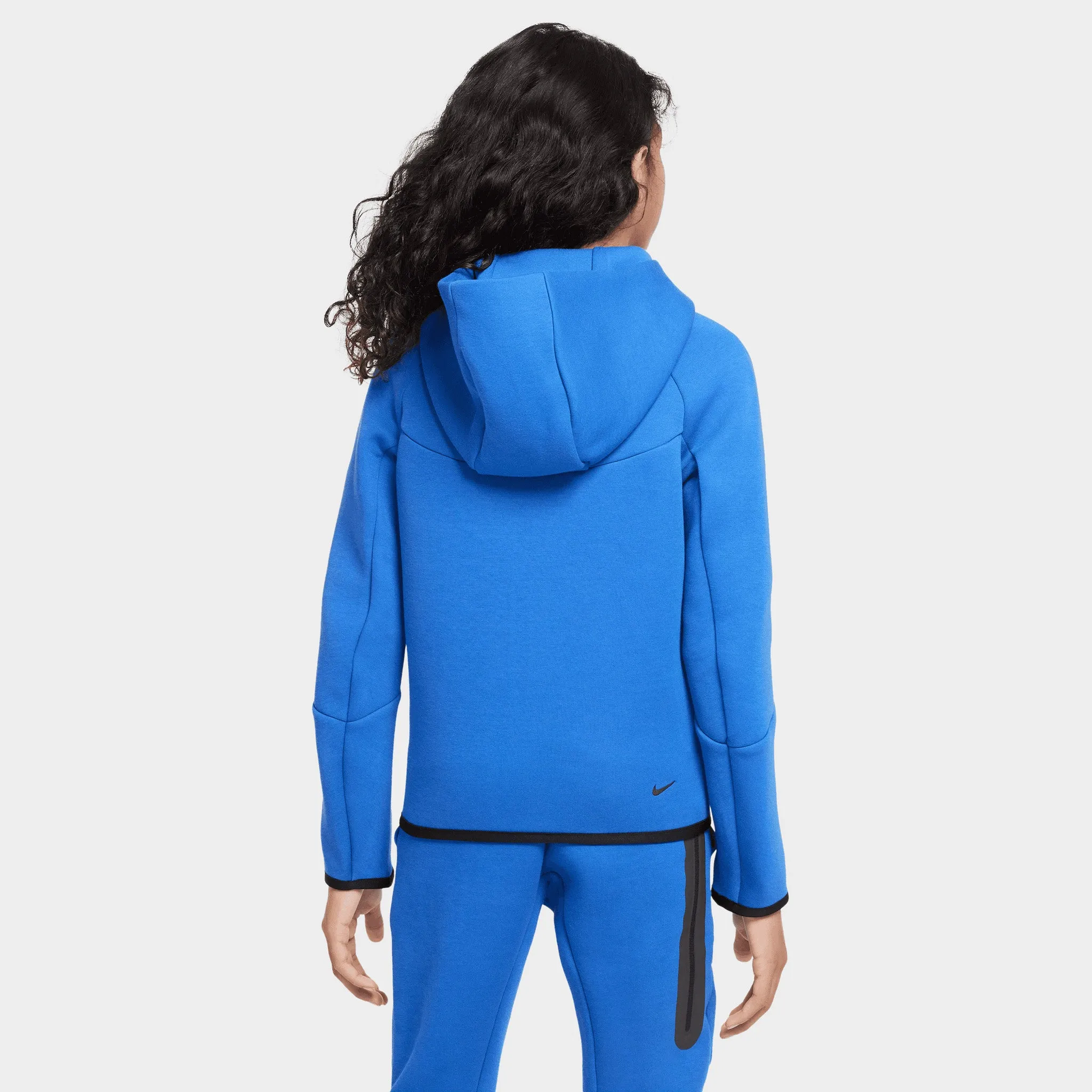 Nike Sportswear Junior Boys' Tech Fleece Hoodie Game Royal / Black - Black
