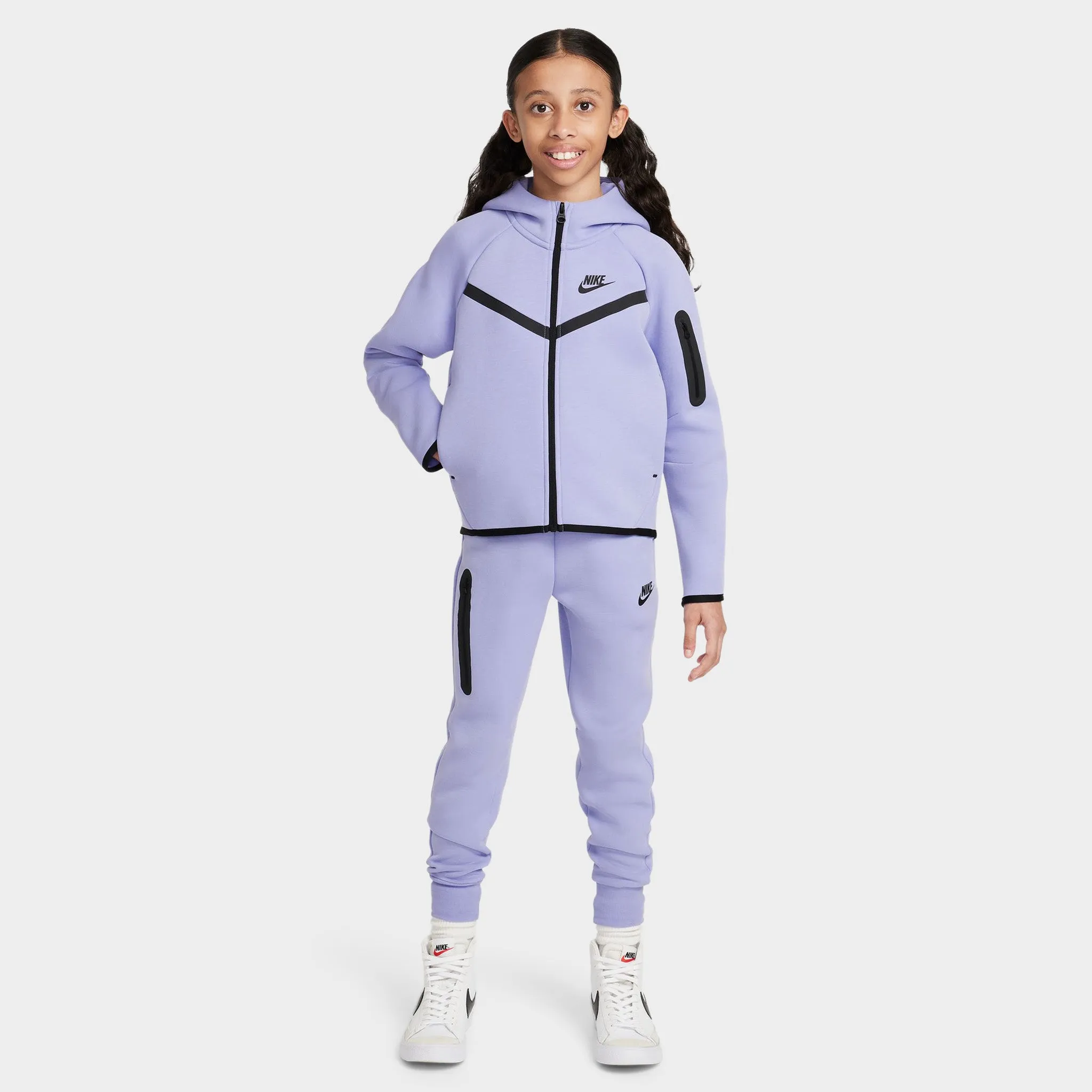 Nike Sportswear Junior Girls' Tech Fleece Hoodie / Purple