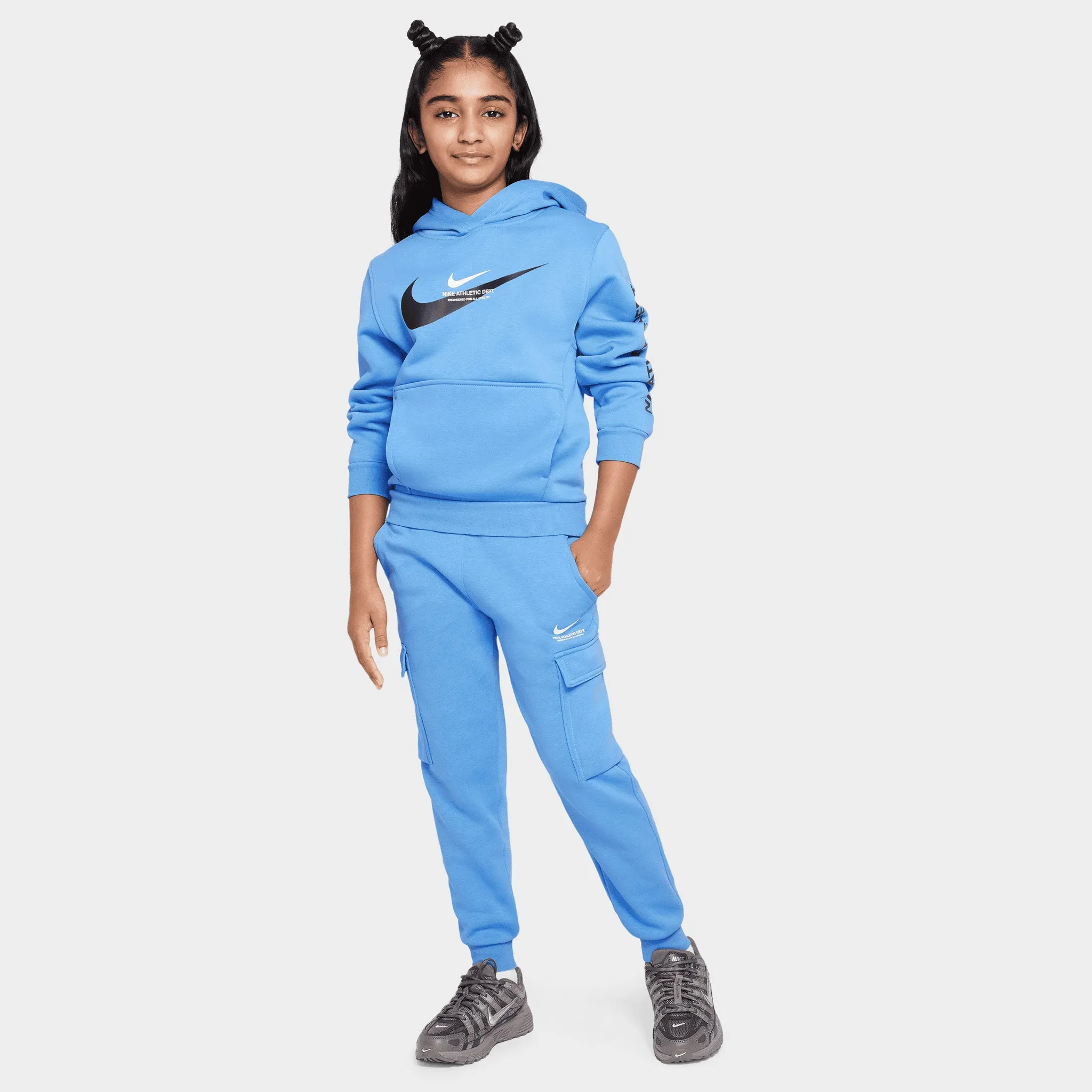 Nike Sportswear Juniors' Fleece Pullover Hoodie / Blue Beyond