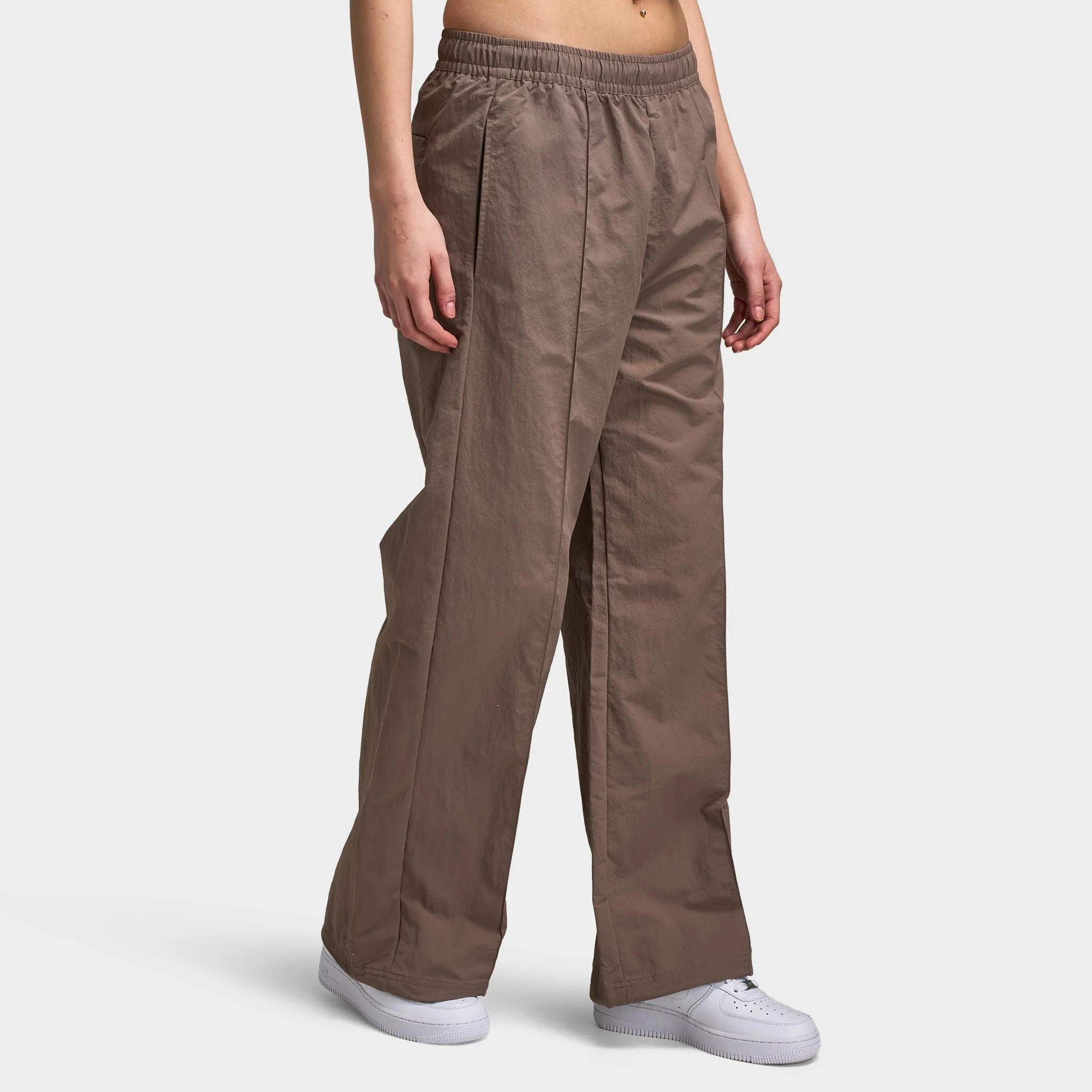 Nike Sportswear Women's Mid-Rise Open-Hem Pants Mink Brown / White