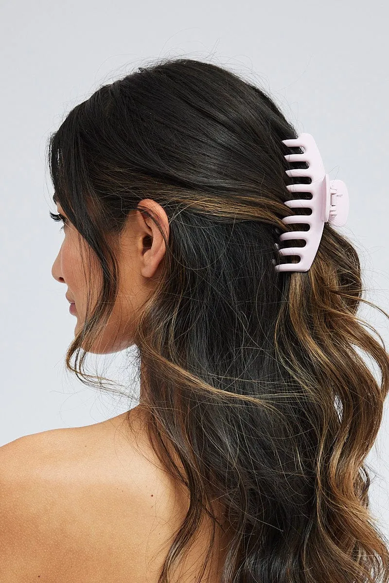 Pink Classic Hair Claw Clip