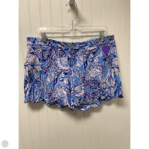 Shorts Designer By Lilly Pulitzer In Blue & White, Size: 10
