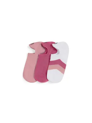 Signature Women's Trainer Socks - White & Pink