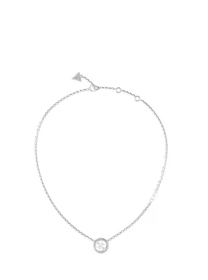 Silver Quattro G Logo Necklace