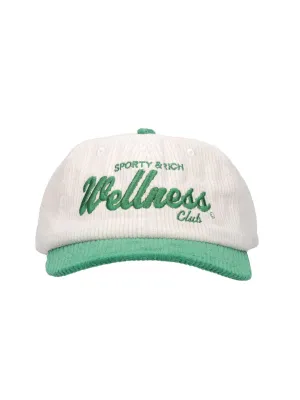 Sporty & Rich Wellness Slogan Embroidered Baseball Cap